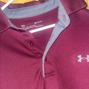 Under Armour Men's Burgundy Polo Shirt